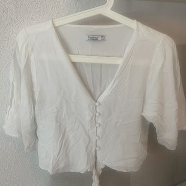 Weisse kurze Bluse