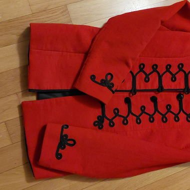 Red Jacket in Hippie Style