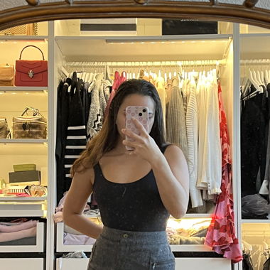 Alinienrock grau H&M