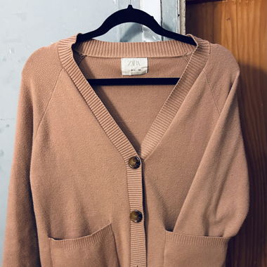 Zara pink cardigan 