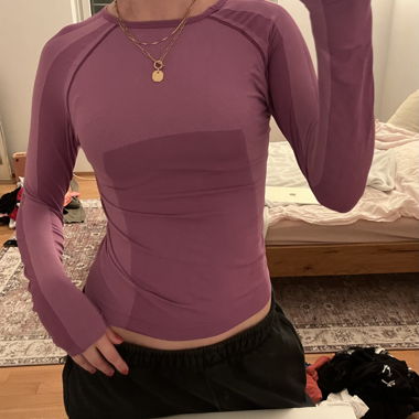 Maglia maniche lunghe viola