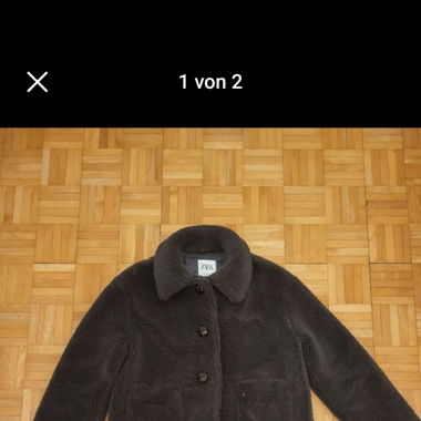 Oversized Teddyjacke von Zara