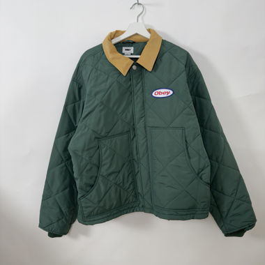 Obey quilted Workwear jacket XL