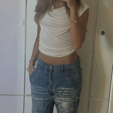 baggy jeans with print