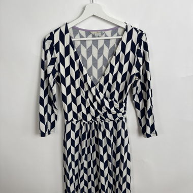 Boden Wickelkleid mit Muster