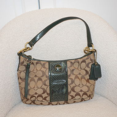 Coach monogram shoulder bag