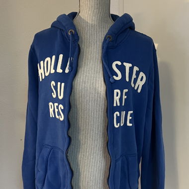 Hollister Hooded Zipper Blue