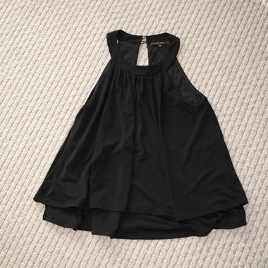 Haut à col halter noir