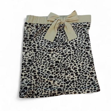 Beige colored cheetah print top, size s