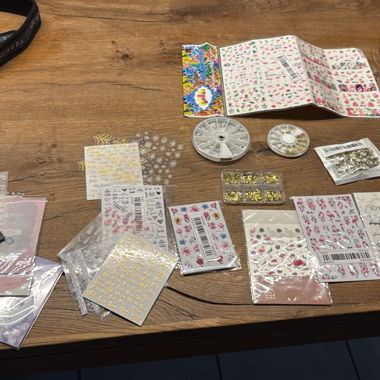Kit de stickers à ongles et nail art