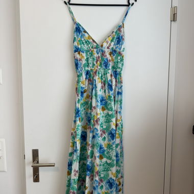 Zebra Blumenkleid mit Trägern