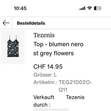Trägertops, Gr. M und L, Tezenis