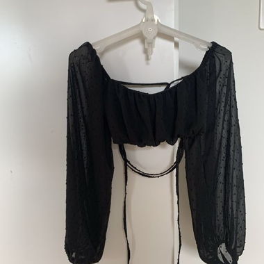 Bluse top / schwarz