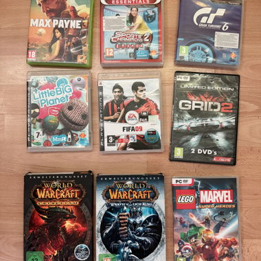 Verschiedene Spiele