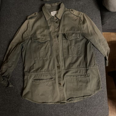 Veste jean kaki