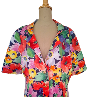 Vintage Floral Blazer – One of a Kind – Size 42