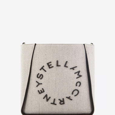 STELLA MCCARTNEY Borsa in canapa e pelle vegana