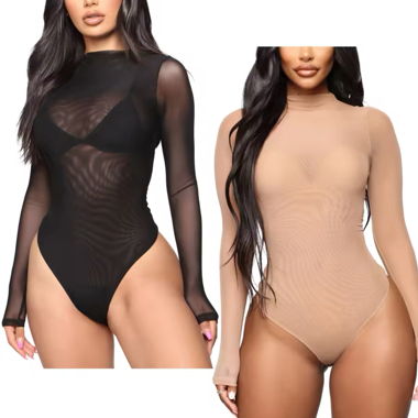 Black Bodysuit One Size