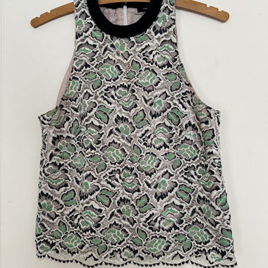 French Connection Lace Neckholder Top S