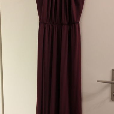 Wine-red evening dress