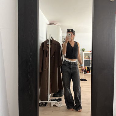 Black Knit Vest Top