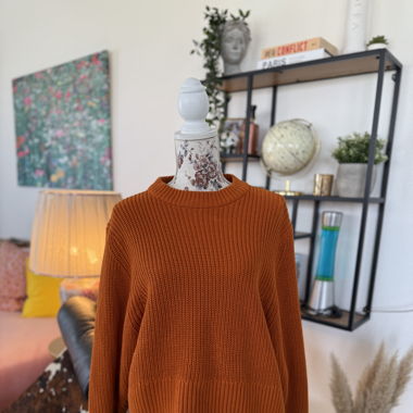 Pullover Monki Gr. M orange/rost