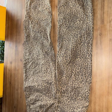 Zara leopard jeans