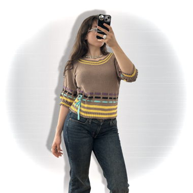 Pull en maille vintage