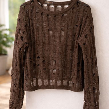 Crochet pullover from BKK