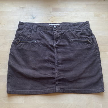 Basic brown mini skirt 