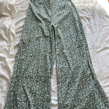 Pantalon large floral