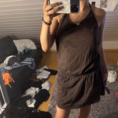 Brown Vintage Summer Dress