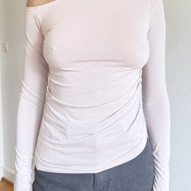 Asymmetrisches Longsleeve-Top