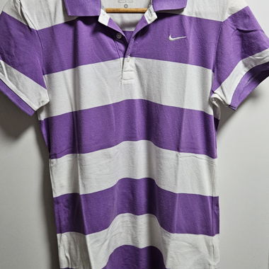 Polo Nike – righe bianche e viola