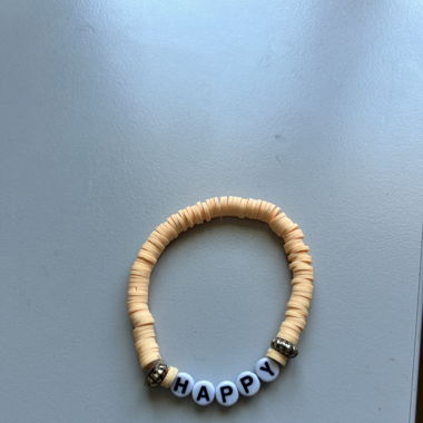 Bracelet happy orange clair 