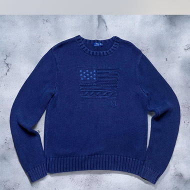 ralph lauren flag sweater