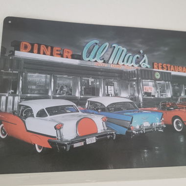 Diverses plaques en tôle Rockabilly