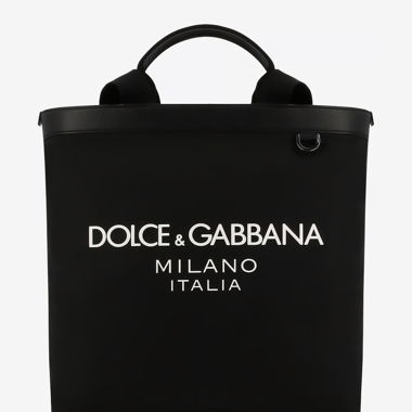 Dolce & Gabbana Sac cabas en nylon et cuir 