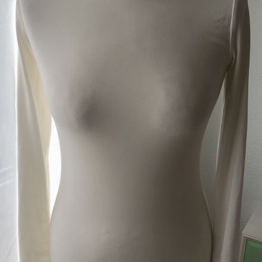 Pull col roulé blanc Terranova