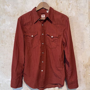 Giacca-camicia in velluto a coste Levi's rossa