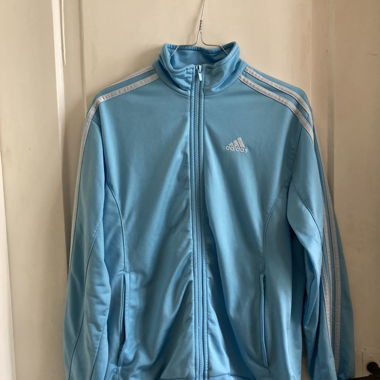 Adidas Jacke Gr 164 hellblau 