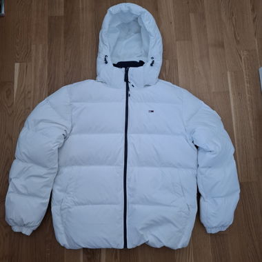 Giacca uomo Puffer Tommy Hilfinger bianca Taglia S