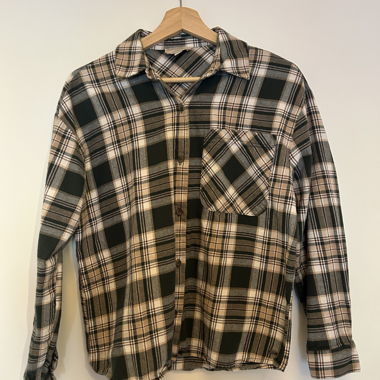 PULL&BEAR Checked Flannel Shirt XS