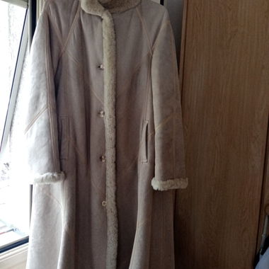 Beige Shearling Coat