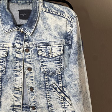 Washed denim jacket