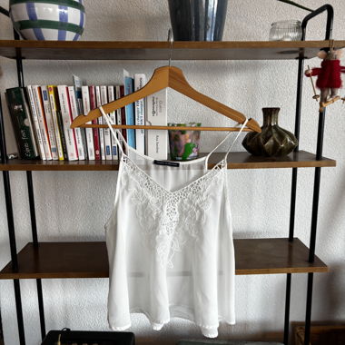 Weisses Brandy Melville Top aus Spitze