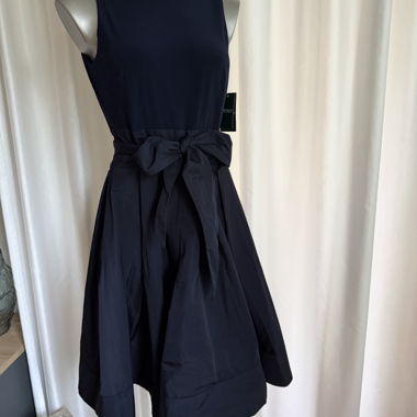 Abito Ralph Lauren blu navy senza maniche fit & flare