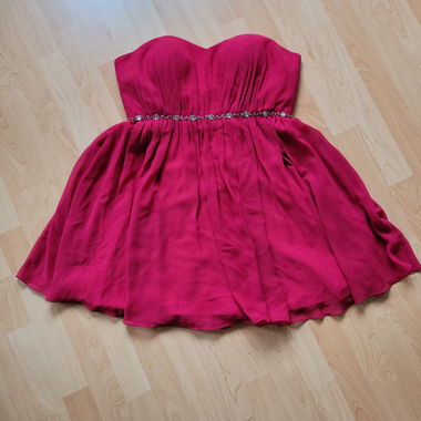 Robe bustier fuchsia t.44