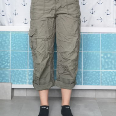 Olive Cargo Capri Pants