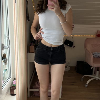 Schwarze Jeans-Shorts von Tally Weijl